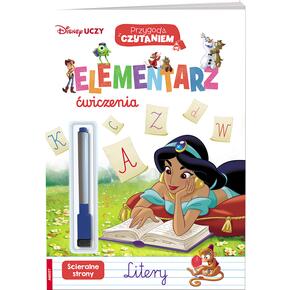 Disney Uczy Przygoda z czytaniem Elementarz Ćwiczenia Litery